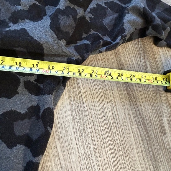 Michael Kors Black and Gray Animal Print Cardigan Sweater - Picture 8 of 8